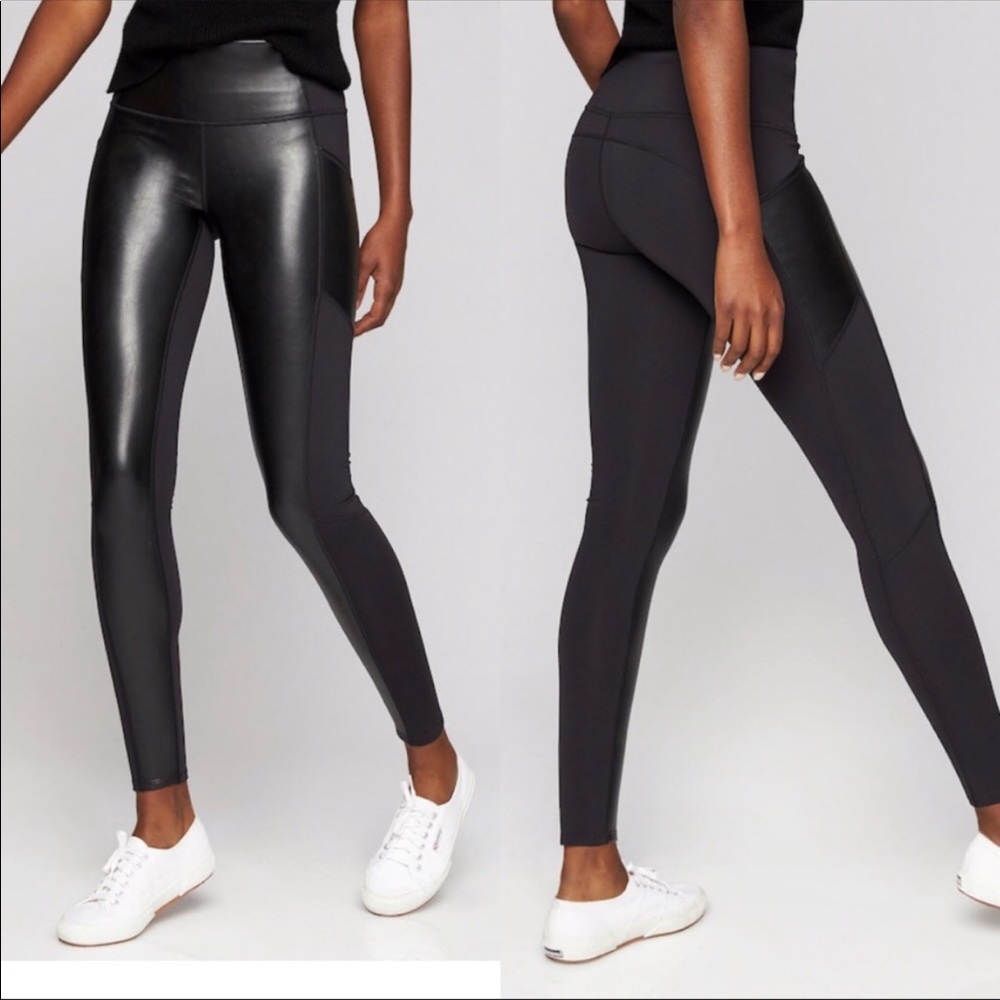 Athleta faux leather leggings